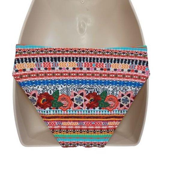 Women Two-Piece Swimsuits High Neck Tops & Brief Bottoms Multi-color - Picture 10 of 16